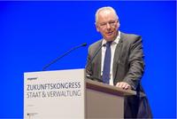 Kabinettsminister Francis Maude bei seiner Rede