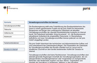 Screenshot Datenbank für Verwaltungsvorschriften