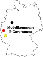 Karte Modellkommune E-Government
