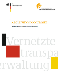 Logo Regierungsprogramm "Vernetzte und transparente Verwaltung"